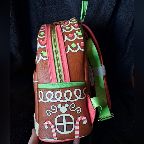 Disney Eats Gingerbread Loungefly Mini Backpack - Picture 2 of 4